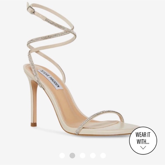Steve Madden Shoes - Steve Madden Women's rhinestone Strappy Heels Aubrey